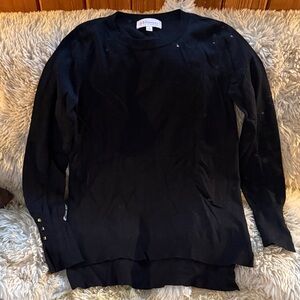 NWOT! Philosophy Elegant Black Knit Top